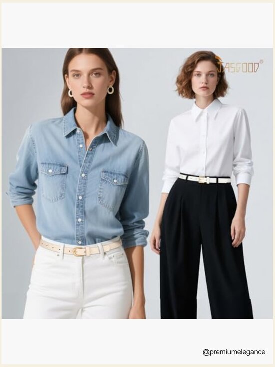 4 Pack Skinny Leather Belts with Gold Buckle for Dresses Jeans